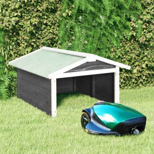 alt="Smart robotic lawn mower with AI technology for automatic grass cutting"