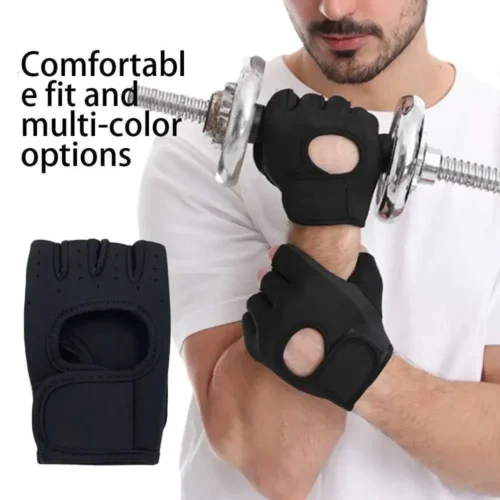 alt="Gym gloves for men and women, durable, sweat-resistant, non-slip for weightlifting and fitness workouts"