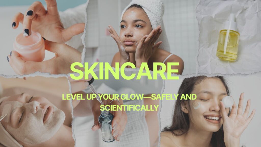 Skincare Routine Photo Collage YouTube Thumbnail