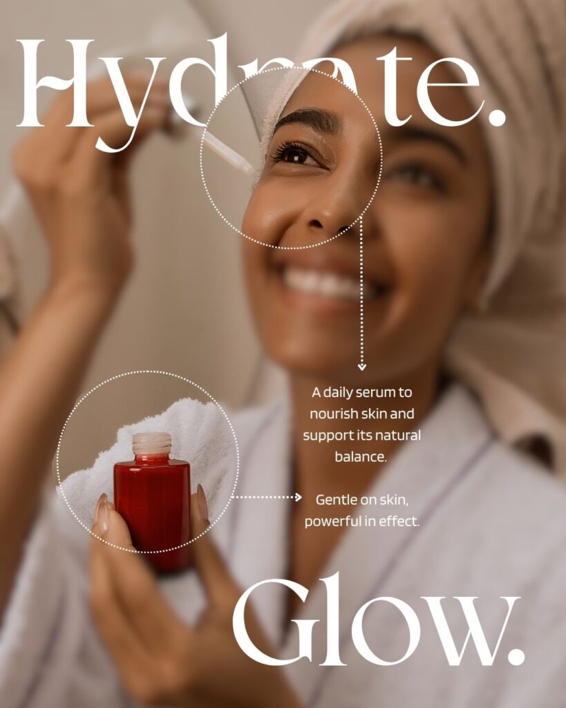 alt="Hydrated, plump, and glowing skin">
