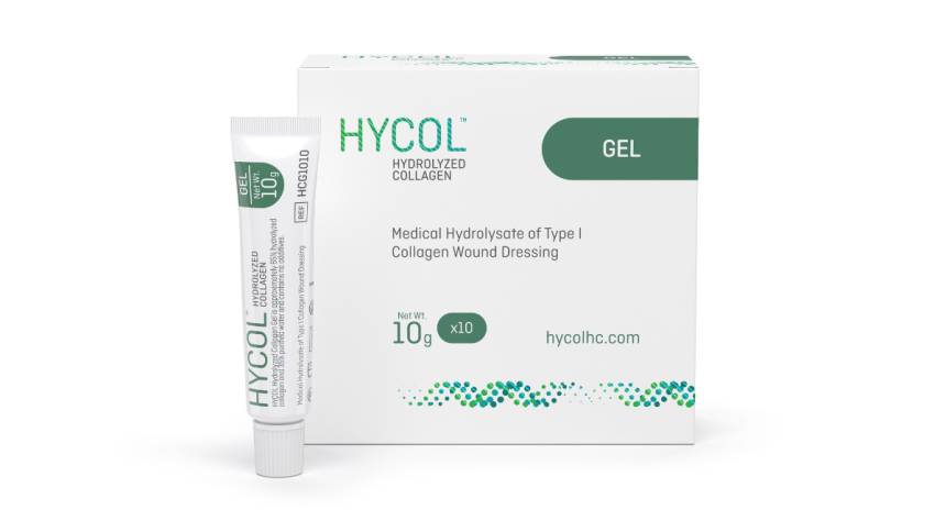alt="Sanara Hycol Type I bovine hydrolyzed collagen powder for wounds"
